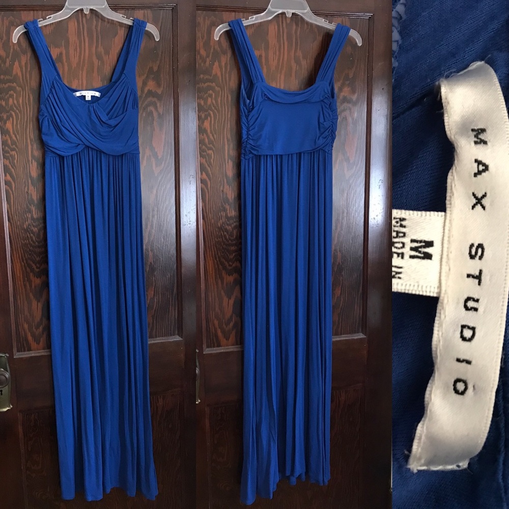 Royal blue maxi dress